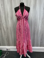 Zara Hot Pink Midi Halter Neck
