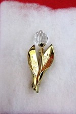 Swarovski Crystal Rose Pin