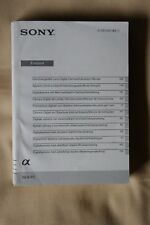 Sony NEX-F3 Instruction Manual Very Good Condition (Multi-Language)
