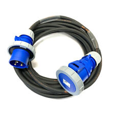 32Amp 240V IP67 3 Pin Extension Lead 6mm² Waterproof Industrial Rubber Cable HO7