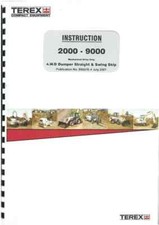 Terex Benford 2000 3000 4000 5000 6000 7000 9000 4WD Dumper Operators Manual 