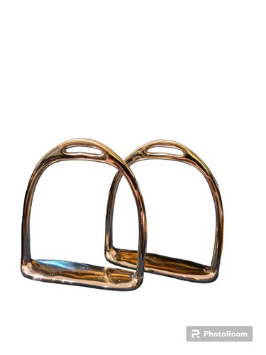 Pair rocking horse stirrups - pair, of