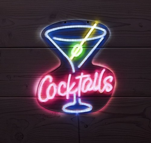 Neon sign for - bar, and
