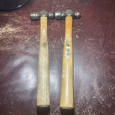 Two Stanley 1/2lb BS876 Ball Peon Hammers. Good Condition. Made In England