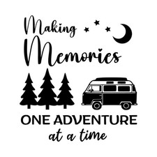 Making Memories One Adventure at a Time Decal Sticker | Camper Van Graphic
