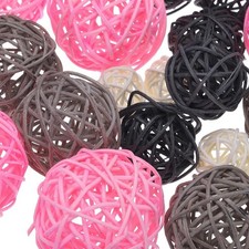 36 Pcs Vase Filler Decorative Balls, 2.4/2/1.6/1.2" Pink/Gray/Dark Gray/White