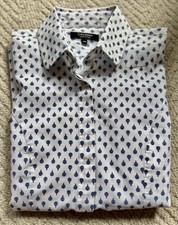 Ladies TM Lewin fully fitted shirt size 10. 100% Cotton. Never worn. VGC