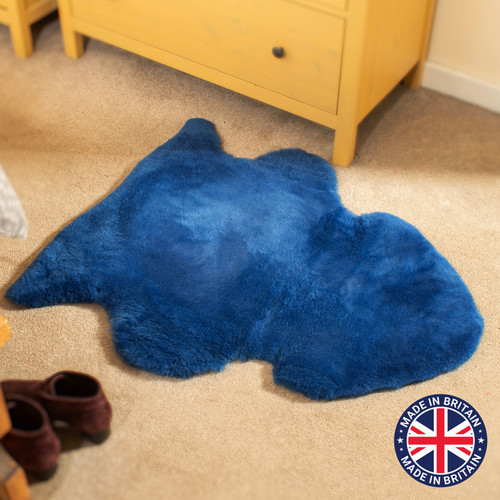 Blue british sheepskin - blue,