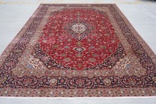 Vintage Handmade Wool Rug Extra Large Traditional Oriental Carpet 396 X 288 Cm