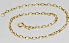 9CT YELLOW GOLD 10 inch SOLID