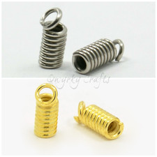 Coil End Crimp For Leather