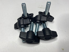 6 pcs - RS PRO Black Wing Clamping Knob, M6x25 RS-169-272