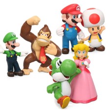 6pcs set super mario - super, bros