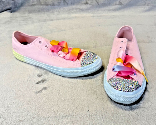 Custom pink bling converse - custom,