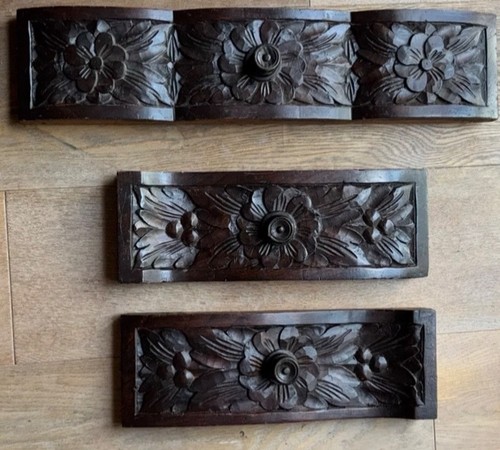 Antique carved oak - front, of