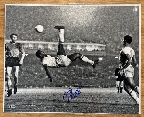Autographed signed pele brazil - pele,
