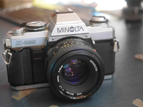 Minolta 500 camera - x-500,