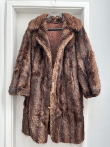 Women brown real fox - real, fur