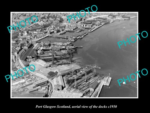 Port glasgow scotland aerial - glasgow,
