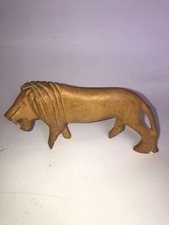 African Lion figurine wooden