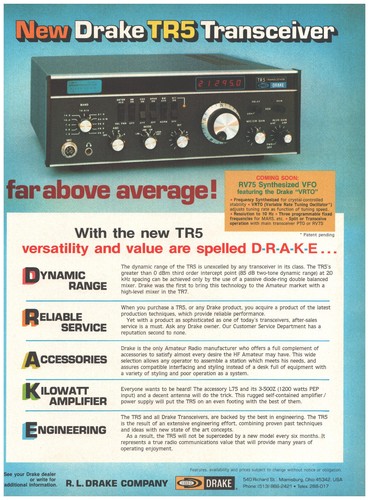 1980 drake tr5 - 1980's, transceiver