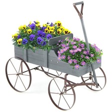 Wooden Flower Planter Cart