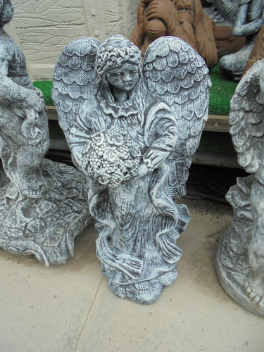 Large angel concrete garden - large,