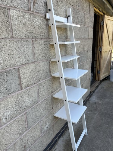 Ikea white leaning ladder - leaning,