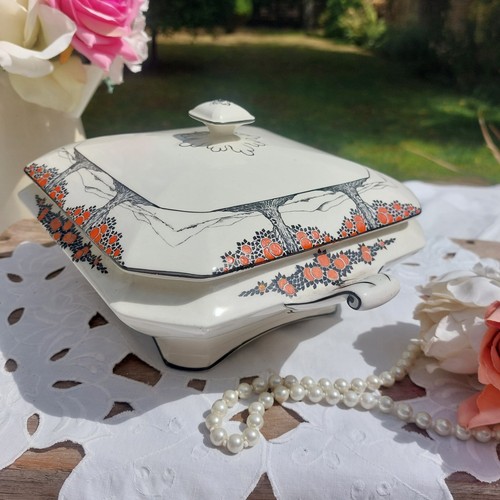 Crown ducal ware orange tree - orange,