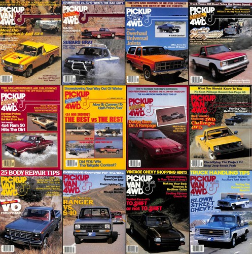 Pickup van 4wd magazine lot - magazine,