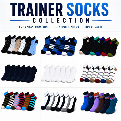 Mens trainer socks cotton - trainer, rich