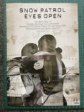 Snow Patrol Eyes Open A4 Poster/Magazine Advert