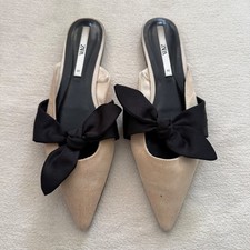 Zara mule ballet flat shoes