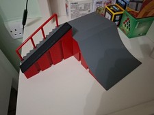 Skate Park Ramp Kit With Rail And Board