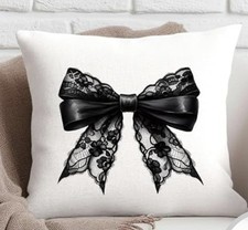 BLACK LACE  BOW 3D Print