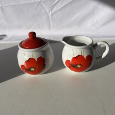 Lidded Sugar Bowl & milk jug