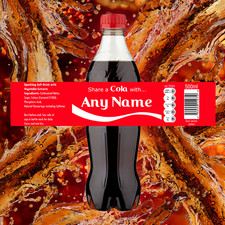 Personalised 'Share a Cola' 500ml Bottle Label Wrapper Christmas Xmas Idea