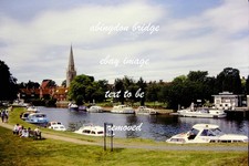 Abingdon Bridge & River Thames 6x4 Photo Print Vintage Scene Boats Oxfordshire