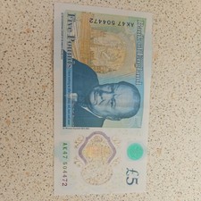 Ak47 ,5 pound ,note, fiver
