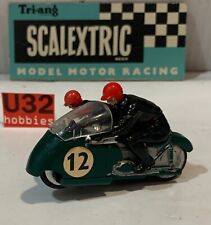 Slot Car SCX Triang Scalextric MM/B1 Motorcycle Sidecar Hurricane #12 Green
