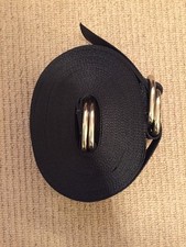 Ex Army Cargo Strap. Black Nylon. 