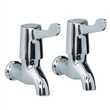 BIB TAPS CHROME LEVER 1 PR 1/4 TURN TAP SET HOT & COLD SKARA KITCHEN UTILITY
