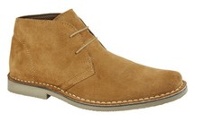 Mens Suede Desert Boots Tan
