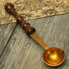 Brass Spoon Melting Wax Candle