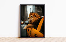 New York Cab Lion Print Quote