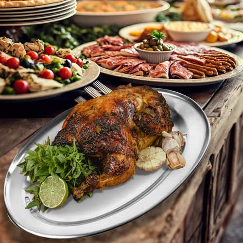 Stainless steel oval rice tray - oval,