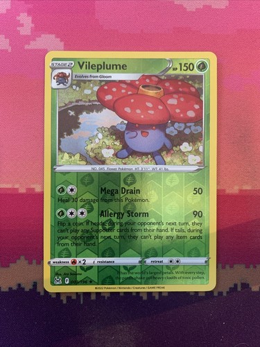 Pokemon card vileplume - vileplume, lost