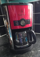 Russell Hobbs 19170 Heritage Coffee Maker, Metallic Red