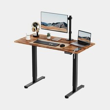 VonHaus Electric Standing Desk Height Adjustable Sit Stand Desk w/ USB-C Black