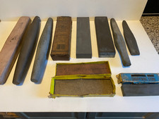 SUPER JOB LOT OF 10 MIXED SHARPENING / RAZOR HONE STONES